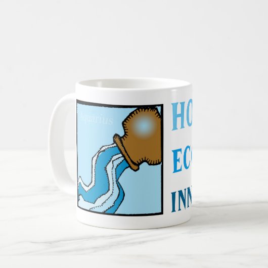 Maßgeschneiderte Zodiac Sign Personality Aquarius Kaffeetasse (Vorderseite Links)