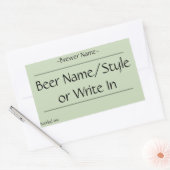 Maßgeschneiderte Zuhause Brew Beer Flasche Labels  Rechteckiger Aufkleber (Umschlag)