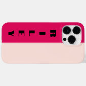 Maßgeschneiderte Zwei-Farbblock-Rose Himbeere Groß Case-Mate iPhone Hülle (Rückseite (Horizontal))