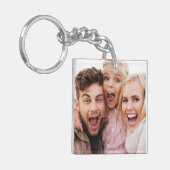 Maßgeschneiderte Zwei-Foto-Doppelseiten-Acryl Schlüsselanhänger (Vorderseite links)