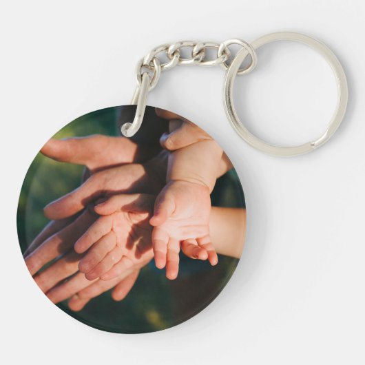 Maßgeschneiderte Zwei-Foto-Doppelseiten-Acryl Schlüsselanhänger (Rückseite)