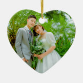 Maßgeschneiderte Zwei-Seiten-Foto-Keramik Keramik Ornament (Vorne)