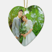 Maßgeschneiderte Zwei-Seiten-Foto-Keramik Keramik Ornament (Links)