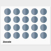 Maßgeschneiderte Zwei Tone - Blue Aufkleber (Blatt)