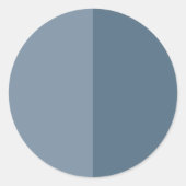 Maßgeschneiderte Zwei Tone - Blue Aufkleber (Vorderseite)