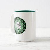 Maßgeschneiderte Zwei-Tone St. Patrick's Day Tasse (Vorderseite Links)