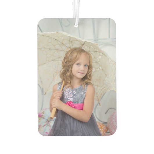 Maßgeschneiderte Zweiseitige Foto-Personalisierte Autolufterfrischer (Rückseite)