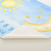 Maßgeschneiderte Zwillingsmeilenstein Sun Moon Bab Sherpadecke (3/4)