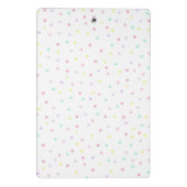 Maßgeschneiderte Zwischenablage - Punkte Mini Klemmbrett (Rückseite)