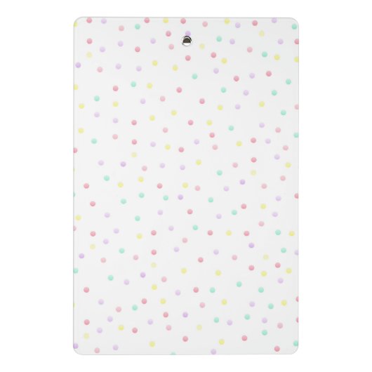 Maßgeschneiderte Zwischenablage - Punkte Mini Klemmbrett (Rückseite)