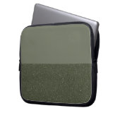 Maßgeschneiderter 2-Tone-Moos-grüner Laptop-Sieb Laptopschutzhülle (Vorderseite Links)