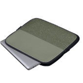 Maßgeschneiderter 2-Tone-Moos-grüner Laptop-Sieb Laptopschutzhülle (Vorne Knopf)