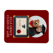 Maßgeschneiderter Abschluss-Foto Magnet (Horizontal)