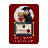 Maßgeschneiderter Abschluss-Foto Magnet (Vertikal)