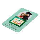 Maßgeschneiderter Abschluss-Foto Magnet (Linke Seite)