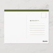 Maßgeschneiderter Abschluss für moderne geometrisc Postkarte (Rückseite)