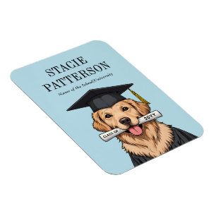Maßgeschneiderter Abschluss Niedlich Golden Retrie Magnet