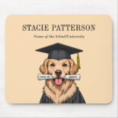 Maßgeschneiderter Abschluss Niedlich Golden Retrie Mousepad (Vorne)