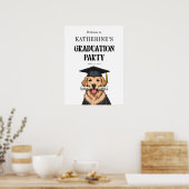 Maßgeschneiderter Abschluss Niedlich Golden Retrie Poster (Küche)