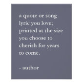 Maßgeschneiderter Angebotsdruck Poster (Vorderseite)