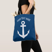 Maßgeschneiderter Anker für die blaue und weiße Se Tasche (Von Nahem)