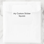 Maßgeschneiderter Aufkleber - Grosser Quadrat (Tasche)