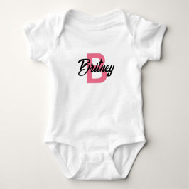 Maßgeschneiderter "B" Baby Girl Bodysuit Baby Strampler