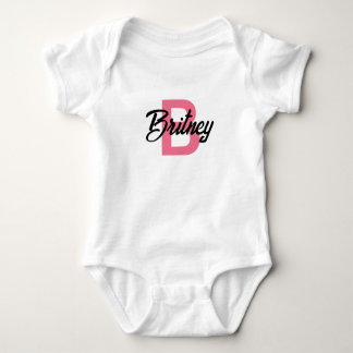 Maßgeschneiderter "B" Baby Girl Bodysuit Baby Strampler