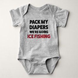 Maßgeschneiderter Baby Ice Fishing Bodysuit T Shir Baby Strampler