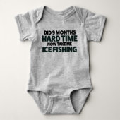 Maßgeschneiderter Baby Ice Fishing Bodysuit T Shir Baby Strampler (Vorderseite)