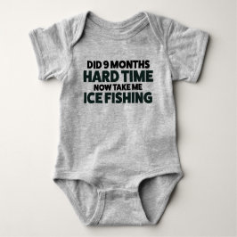 Maßgeschneiderter Baby Ice Fishing Bodysuit T Shir Baby Strampler