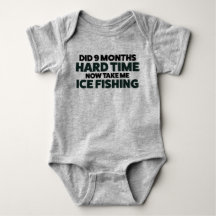 Maßgeschneiderter Baby Ice Fishing Bodysuit T Shir