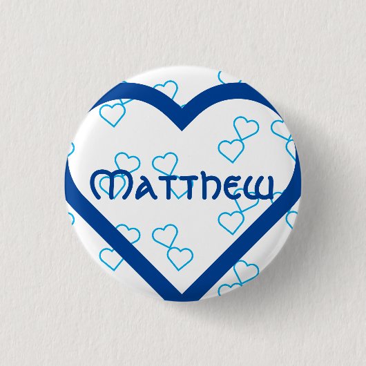 Maßgeschneiderter Babyname 3 cm runde Abzeichen Button (Vorderseite)