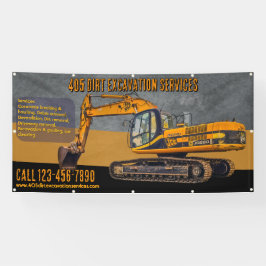 Maßgeschneiderter Baggergrabungsdienstleistungsauf Banner