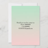 Maßgeschneiderter Ball und Kette Save the Date (Rückseite)