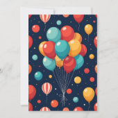 Maßgeschneiderter Ballon Einladung (Vorderseite)