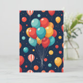 Maßgeschneiderter Ballon Einladung (Stehend Vorderseite)