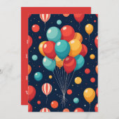 Maßgeschneiderter Ballon Einladung (Vorne/Hinten)