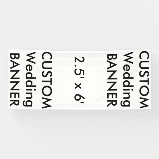 Maßgeschneiderter Banner 2.5' x 6' (Horizontal)