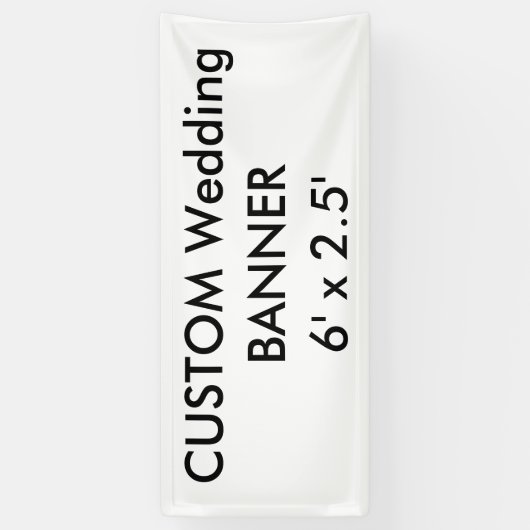 Maßgeschneiderter Banner 6' x 2,5' (Vertikal)