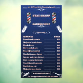 Maßgeschneiderter Barbershop Sehr detaillierte Pre Fensteraufkleber (Blatt 3)