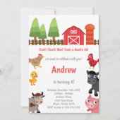 Maßgeschneiderter Barnyard Geburtstag Einladung (Vorderseite)