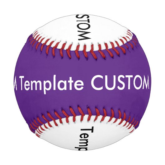 Maßgeschneiderter Baseball, Regelgröße WEISS und L Baseball (Rückseite)