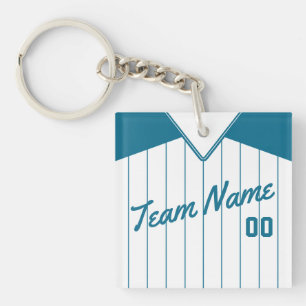 Maßgeschneiderter Baseball Softball Jersey Keyring Schlüsselanhänger
