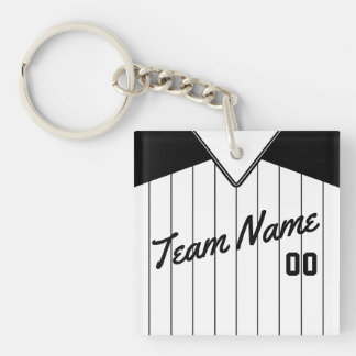 Maßgeschneiderter Baseball Softball Jersey Keyring Schlüsselanhänger
