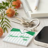 Maßgeschneiderter Baseball Softball Jersey Keyring Schlüsselanhänger (Vorderseite rechts)