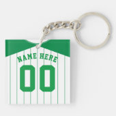 Maßgeschneiderter Baseball Softball Jersey Keyring Schlüsselanhänger (Rückseite)