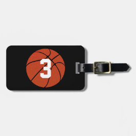Maßgeschneiderter Basketball-Gepäckmarke Gepäckanhänger