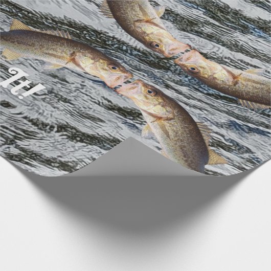 Maßgeschneiderter Basskissfisch Geschenkpapier (Ecke)