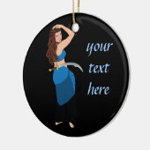 Maßgeschneiderter Bauchtänzer Keramik Ornament (Links)